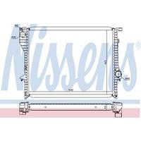 Radiateur NISSENS, u.a. für BMW