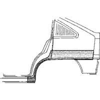 opel Plaatwerkdeel Kadett E 84- Wlschrmr Ach