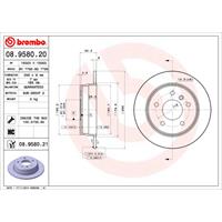 2 Remschijven Brembo Vernis Uv 08.9580.21