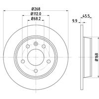 hellapagid Bremsscheibe 'PRO' | HELLA PAGID (8DD 355 104-501)