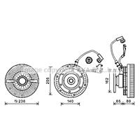 mercedes-benz Koppeling, radiateurventilator