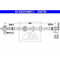 Bremsschlauch | ATE (83.6232-0465.3)