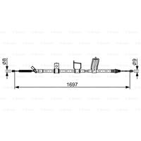 BOSCH Handbremsseil 1 987 482 628 Bremsseil,Seilzug Feststellbremse NISSAN,X-TRAIL T31