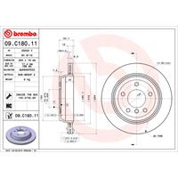 2 Remschijven Brembo Vernis Uv 09.c180.11