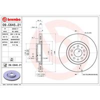 2 Remschijven Brembo Vernis Uv 09.c645.21