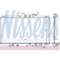 Kühler, Motorkühlung NISSENS 68117