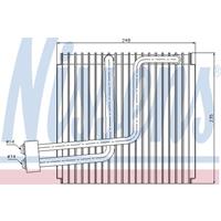 Verdampfer, Klimaanlage Nissens 92265