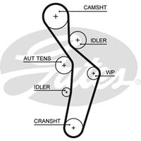 GATES Zahnriemen 5616XS Steuerriemen VW,AUDI,GOLF V 1K1,TOURAN 1T1, 1T2,A3 8P1,A3 Sportback 8PA,A4 Avant 8E5, B6,A4 8E2, B6