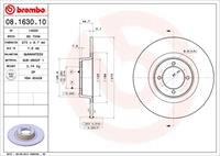 Bremsscheibe Vorderachse Brembo 08.1630.10