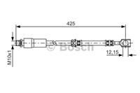 BOSCH Bremsschläuche 1 987 476 386 Bremsschlauch OPEL,CHEVROLET,SAAB,VECTRA C Caravan,SIGNUM,VECTRA C,VECTRA C GTS,9-3 YS3F,9-3 Kombi YS3F