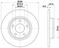 audi Remschijf Gecoat 53929PRO 8DD355104171