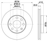 hellapagid Bremsscheibe 'PRO High Carbon' | HELLA PAGID (8DD 355 127-001)