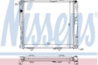 NISSENS Wasserkühler 62693A Kühler,Motorkühler MERCEDES-BENZ,Stufenheck W124,KOMBI Kombi S124,E-CLASS W124