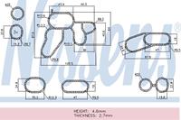 Dichtungssatz, Ölkühler Nissens 9070005