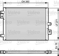 Condensor, airconditioning Valeo, u.a. für Porsche