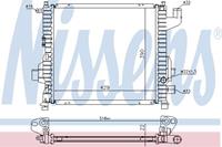 Kühler, Motorkühlung NISSENS 63835A