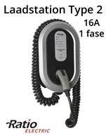 EV Laadstation type 2, 16A, laadkabel spiraal