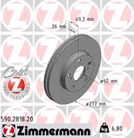 Bremsscheibe 'COAT Z' | Zimmermann (590.2818.20)