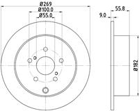 hellapagid Bremsscheibe 'PRO' | HELLA PAGID (8DD 355 114-891)