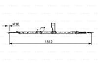Seilzug, Feststellbremse | BOSCH (1 987 482 616)