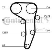 continentalctam Waterpomp + distributieriem set CONTINENTAL CTAM, u.a. für Dodge, Jeep, Audi, Skoda, Mitsubishi, VW, Seat, Chrysler