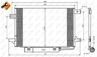 Condensor, airconditioning EASY FIT NRF, u.a. für Mercedes-Benz