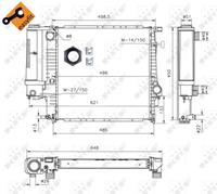 Radiateur EASY FIT NRF, u.a. für BMW