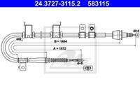 Seilzug, Feststellbremse hinten links ATE 24.3727-3115.2
