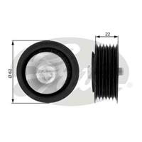 saab Geleide rol/omdraairol v-snaren DriveAlign