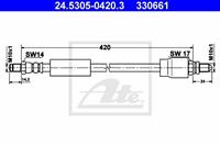 Bremsschlauch Hinterachse ATE 24.5305-0420.3