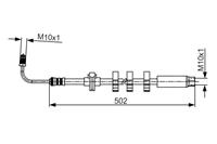 BOSCH Bremsschläuche 1 987 481 265 Bremsschlauch PEUGEOT,406 Coupe 8C