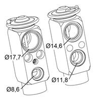 Expansieventiel, airconditioning NRF, u.a. für Ford, Seat, VW