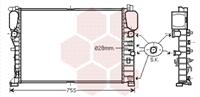 vanwezel Radiateur VAN WEZEL, u.a. für Mercedes-Benz