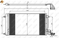 Condensor, airconditioning EASY FIT NRF, u.a. für Audi, VW, Skoda, Seat