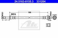 ATE Bremsschläuche 24.5163-0155.3 Bremsschlauch FORD,MONDEO IV Turnier BA7,S-MAX WA6,GALAXY WA6,MONDEO IV BA7,MONDEO IV Stufenheck BA7