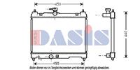 AKS Dasis Wasserkühler 211700N Kühler,Motorkühler TOYOTA,YARIS SCP1_, NLP1_, NCP1_