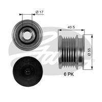 GATES Freilauf Lichtmaschine MERCEDES-BENZ,JEEP,CHRYSLER OAP7057 05117591AA,5117591AA,6111550315 6111550515,6111550715,A6111550315,A6111550515
