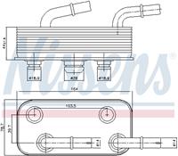 Ölkühler, Automatikgetriebe Nissens 90657