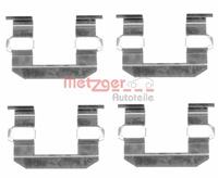 METZGER Zubehörsatz, Scheibenbremsbelag 109-1645  HYUNDAI,KIA,SSANGYONG,SANTA FÉ I SM,TERRACAN HP,TRAJET FO,H-1 Kasten,H-1 / STAREX,OPIRUS GH