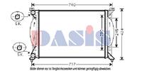 AKS Dasis Wasserkühler 480029N Kühler,Motorkühler AUDI,SEAT,A4 8D2, B5,A4 Avant 8ED, B7,A4 Avant 8E5, B6,A6 Avant 4B5, C5,A4 Avant 8D5, B5,A4 8E2, B6