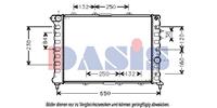 Kühler, Motorkühlung | AKS Dasis (010340N)