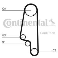 continentalctam Waterpomp + distributieriem set CONTINENTAL CTAM, u.a. für VW, Seat