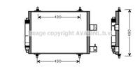 peugeot Condensor, airconditioning