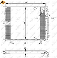 bmw Condensor, airconditioning 35132