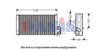 Wärmetauscher, Innenraumheizung | AKS Dasis (189270N)