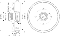 ATE Remtrommel VW,AUDI,SEAT 24.0218-0007.1 171501615B,191501615,191501615B