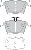 Bremsbelagsatz, Scheibenbremse | Valeo (601329)