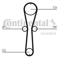 continentalctam Waterpomp + distributieriem set CONTINENTAL CTAM, u.a. für Renault, Nissan