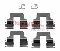 Accessoireset, schijfremblok METZGER, u.a. für Abarth, Fiat, Vauxhall, Mini, Lancia, Alfa Romeo, BMW, Opel, KIA