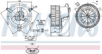 Interieurventilatie NISSENS, Diameter (mm)150mm, Spanning (Volt)12V, u.a. für Mercedes-Benz